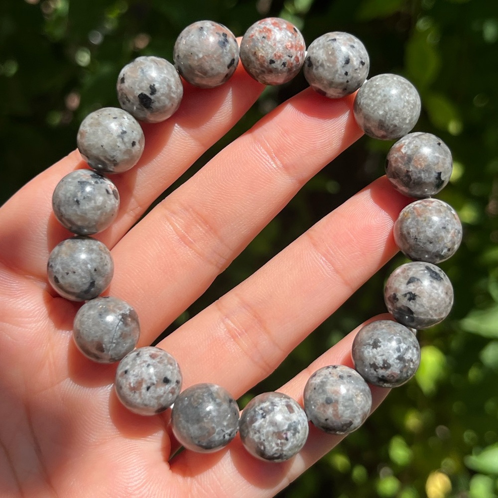 12.5mm stretchable yooperlite bracelet